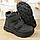 Черевики єврозима чорні підліткові на липучках ТМ American Club, фото 7