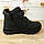 Черевики єврозима чорні підліткові на липучках ТМ American Club, фото 5