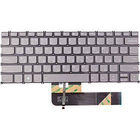 Клавіатура для ноутбука LENOVO IdeaPad C340-14IWL, темно-сіра, підсвічування