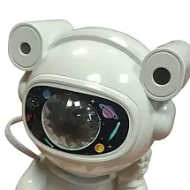 Лазерний дизайнерський нічник-проєктор зоряного неба "Астронавт" з пультом, що сидить XL, підтримка Bluetooth та TF-карт, фото 2