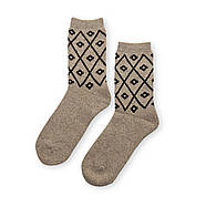 Набір жіночих ангорових махрових шкарпеток Золото (3 пари) Асорті 1, фото 2