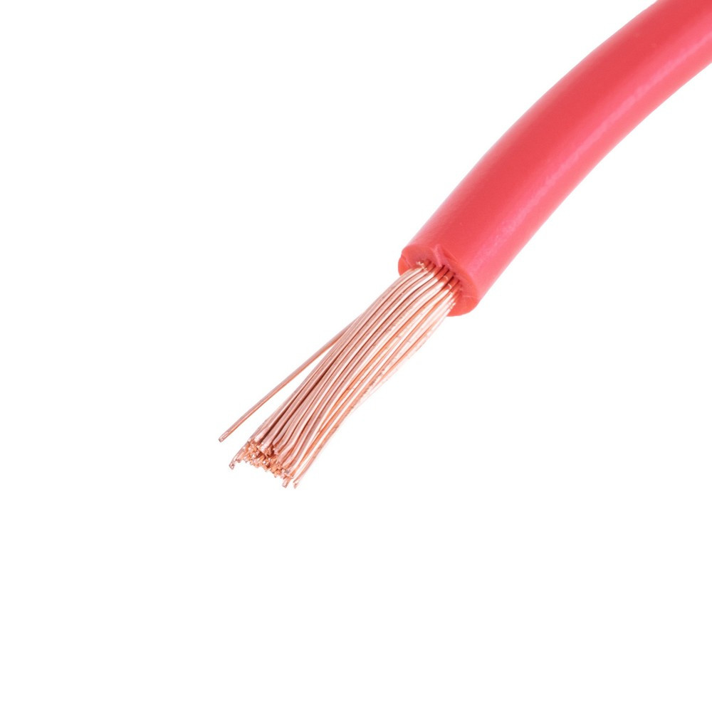 Провід багатожильний 4mm² (12AWG, 56xD0.29mm) червоний, 1м