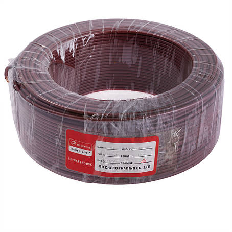 Провід одножильний 2.5mm² (14AWG, 1xD1.78мм, мідь, PVC), коричневий, 1м, фото 1