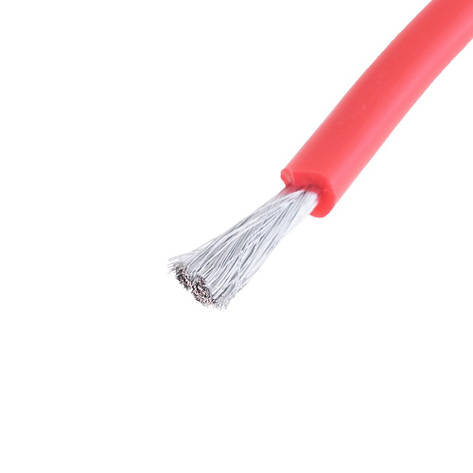 Силіконовий провід 13AWG (2.5mm²-500/0.08TS) червоний, 1м, фото 1