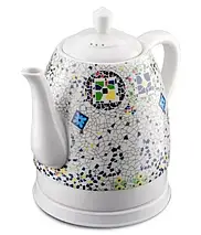 Електричний керамічний чайник Domotec MS-7837 1.4л 1000 Вт з термозображенням "Мозаїка", фото 2