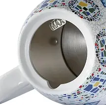 Електричний керамічний чайник Domotec MS-7837 1.4л 1000 Вт з термозображенням "Мозаїка", фото 5