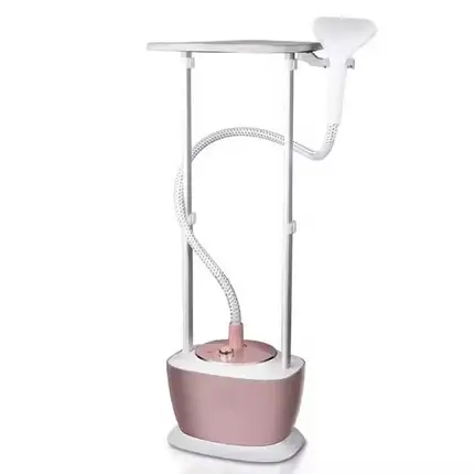 Підлоговий відпарювач з дошкою Domotec MS-3042 2000 Вт бак на 1.6 л Pink-Grey, фото 2