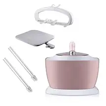 Підлоговий відпарювач з дошкою Domotec MS-3042 2000 Вт бак на 1.6 л Pink-Grey, фото 4