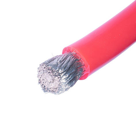 Силіконовий провід 2/0AWG (75mm²15000/0.08TS) червоний, фото 1