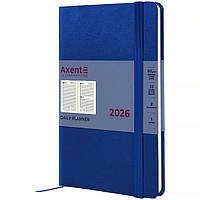 Щоденник датований 2026 Axent Partner Strong A5 лінія 168 сторінок, тверда обкладинка, синій