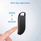 Міні диктофон-брелок Nectronix V11 з голосовою активацією, 64 ГБ пам'яті, USB-флешка, MP3-плеєр, фото 3