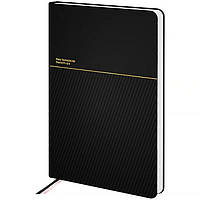 Щоденник датований 2026 Axent Partner Traces A5 лінія 168 сторінок, PU обкладинка, чорний