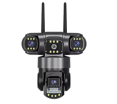 Вулична IP 4G камера V380 з оглядом 355 ° - 3-в-1 для відеоспостереження, фото 1