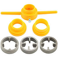 Набір сантехнічний ручний для нарізки різьблення пластикових ППР труб 6речей mayak