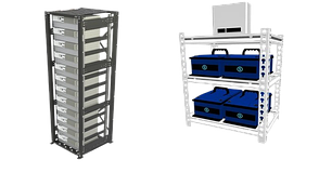 Стелажі для акумуляторів до ДБЖ, безперебійників, UPS 