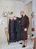 Халат мужской велюровый на запах шаль