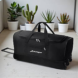 Сумка дорожня на колесах розкладна на 115 л, міцна дорожня містка сумка на коліщатках