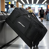 Большая дорожная сумка на колесах раскладная на 115 л, прочная дорожная вместительная сумка на колесиках