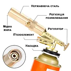 Пальник газовий із п'єзопідпалом і регулятором 9001