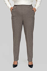 Гарні жіночі класичні штани на резинці, для пишних форм