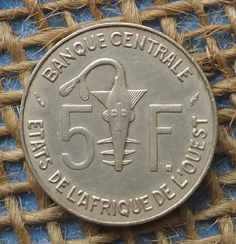 5 франкiв 1979 року. Захiдна Африка (ВСЕАО), фото 1