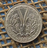 5 франкiв 1979 року. Захiдна Африка (ВСЕАО), фото 2