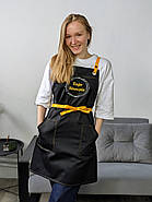 Фартух Muffin Чорний | Блакитні ремені, фото 6