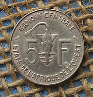 5 франкiв 1974 року. Захiдна Африка (ВСЕАО)