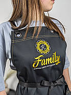 Фартух Muffin Чорний | Блакитні ремені, фото 7