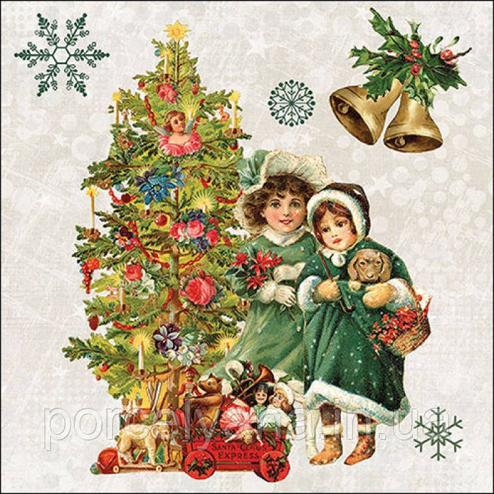 Серветки 33х33 см 20 шт Ambiente Nostalgic Christmas, фото 1