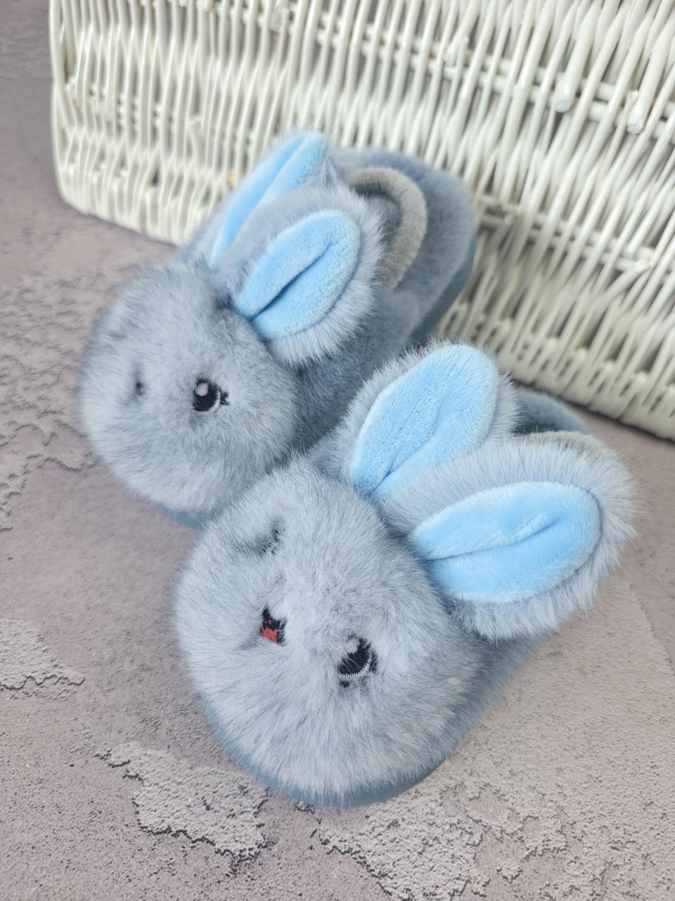 Дитячі домашні капці від 22 до 25 розміри кімнатні хутряні зимові капчики для хлопчика садочка будинку, фото 1