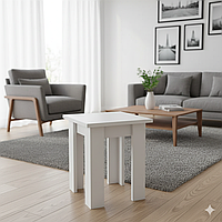 Табурет Білий 2шт Гамма стиль 320x320x450 Білий