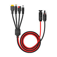 Адаптер для підключення сонячних панелей 16 Awg 0.65 м, MC4 - Anderson, XT60, DC7909, DC5521 INTERTOOL AD-0002