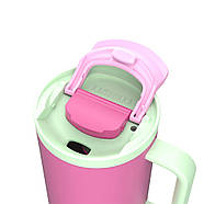 Термокружка з трубочкою Kambukka Rio Bubblegum Mint (950 мл), рожева, фото 9