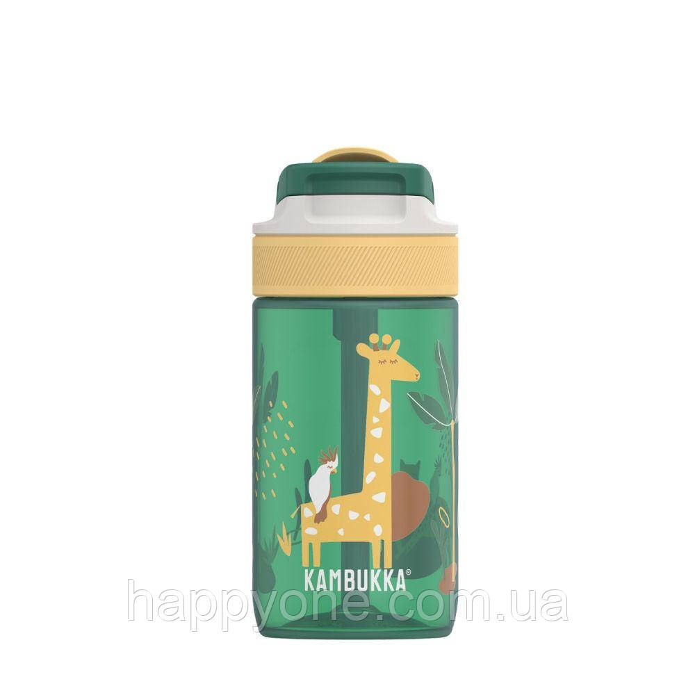 Дитяча пляшка для води Kambukka Lagoon Safari Jungle (400 мл), зелена, фото 1