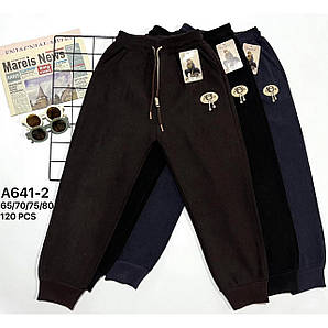 Штани для хлопчиків термо Оптом 4-9 років "Ведмедик" Золото A641-2