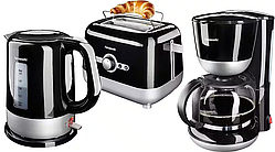 Набір для сніданку Hanseatic 762289 Тостер - Чайник - Кавомашина чорна