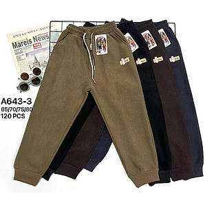 Штани для хлопчиків термо Оптом 4-9 років "Love" Золото A643-3