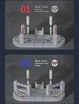 Інноваційна багатофункціональна дошка для віджимань 3 в 1 з високоякісного пластику TPR, до 150 кг,різні положення рук, фото 2