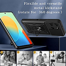 PC + TPU чохол Camshield Armor для Motorola Edge 60 Fusion / чорний, фото 3