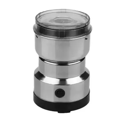 Металева кавомолка з чашею R-7113 електрична для кави та спецій 150Вт, фото 2