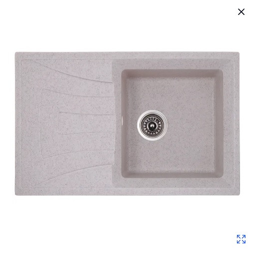 Кухонна мийка HAIBA HB8104-G322 BEIGE гранітна бежева 780х500 7850 (HB0990), фото 1