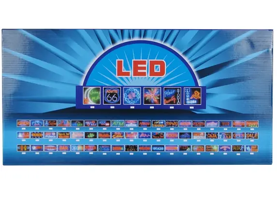 Рекламна Led вивіска світлодіодна "Чай Кава" розмір 48 на 25 см від мережі 220V, фото 2