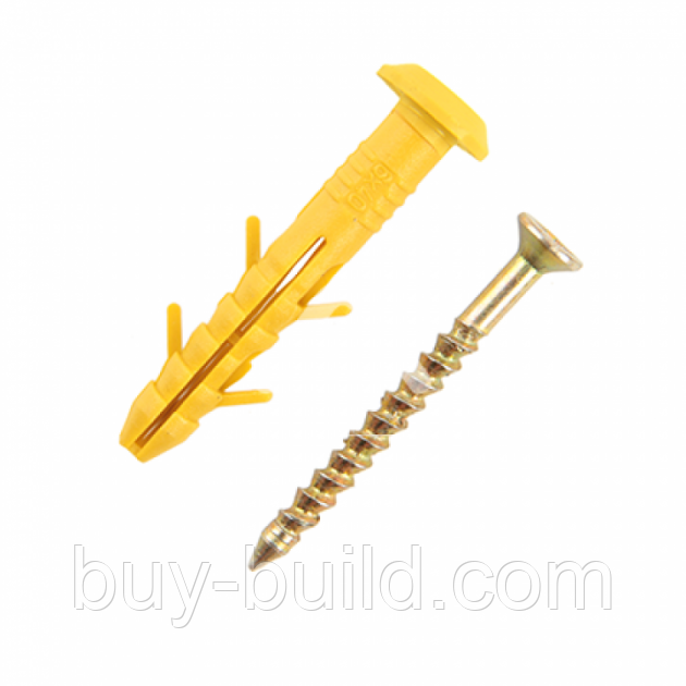 Комплект Ударний 6 х 40 грибок MASTAR пакет (100 шт/пак), фото 1