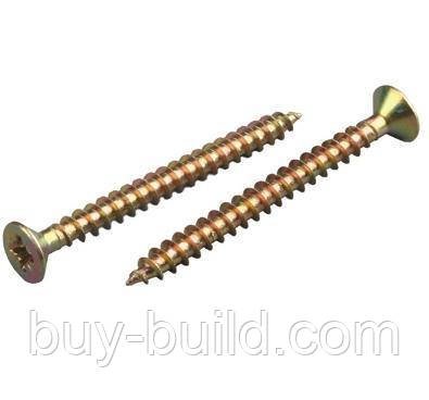 Шуруп Жовт. 4,0 х 45 (500шт/уп), фото 1