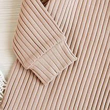 Боді гольф дитячий у рубчик зі стійкою довгий рукав мікс кольорів розміри 62–92, фото 3