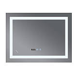 Дзеркало Mixxus WARM MR02-100x60 з Led Touch, Anti-fog, димером, регулятором яскравості, годинником (MI6003), фото 10