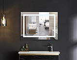 Дзеркало Mixxus WARM MR02-100x60 з Led Touch, Anti-fog, димером, регулятором яскравості, годинником (MI6003), фото 3