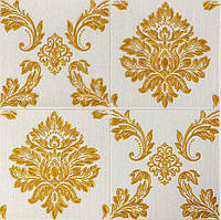 Самоклеящиеся 3D панели на потолок и стену винтаж белый 700x700x4 мм, Потолочные 3д панели.