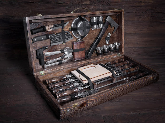 Набір шампурів у кейсі "Промінь"